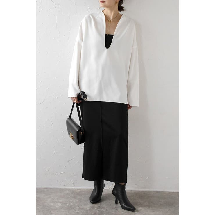 ディープフロントスリットブラウス 88-004283 | BONJOUR SAGAN | 詳細画像2 