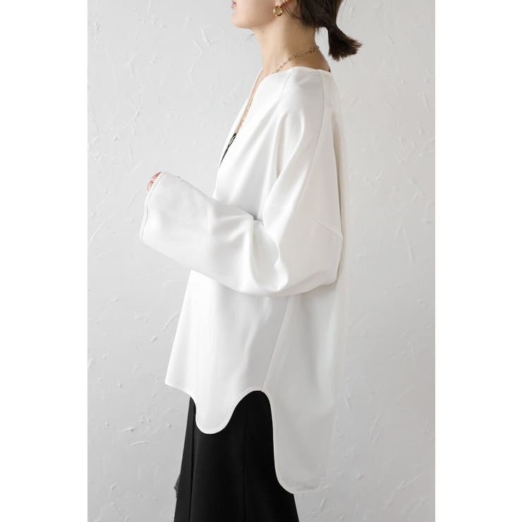 ディープフロントスリットブラウス 88-004283 | BONJOUR SAGAN | 詳細画像3 