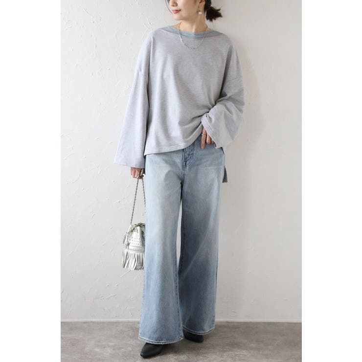 シアーレイヤード風スウェット 88-004284 | BONJOUR SAGAN | 詳細画像1 