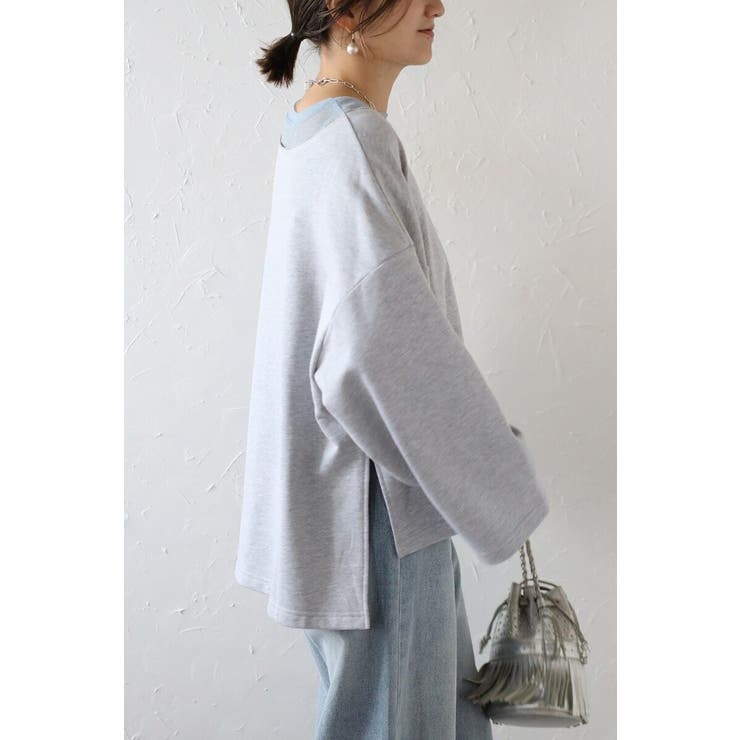 シアーレイヤード風スウェット 88-004284 | BONJOUR SAGAN | 詳細画像2 