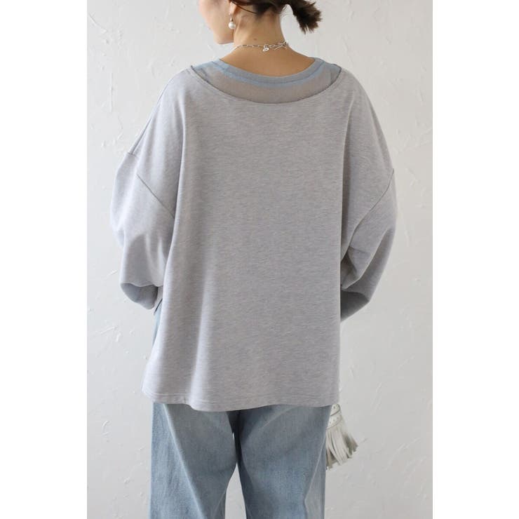 シアーレイヤード風スウェット 88-004284 | BONJOUR SAGAN | 詳細画像4 