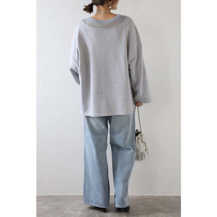 シアーレイヤード風スウェット 88-004284 | BONJOUR SAGAN | 詳細画像5 