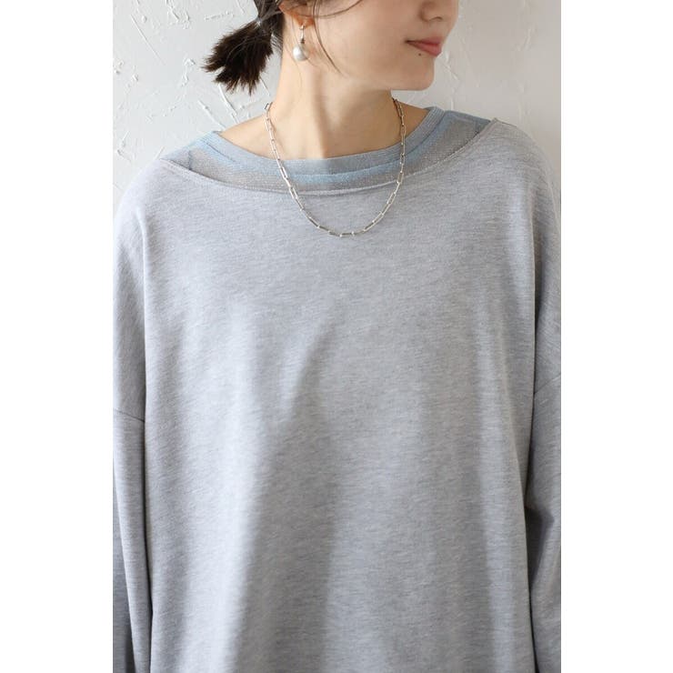 シアーレイヤード風スウェット 88-004284 | BONJOUR SAGAN | 詳細画像6 