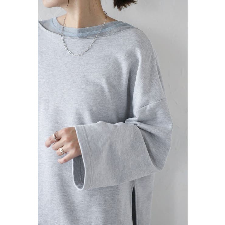 シアーレイヤード風スウェット 88-004284 | BONJOUR SAGAN | 詳細画像7 