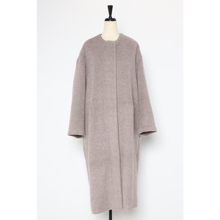 パイピングシャギーロングコート 88-004297[品番：BLEW0008750