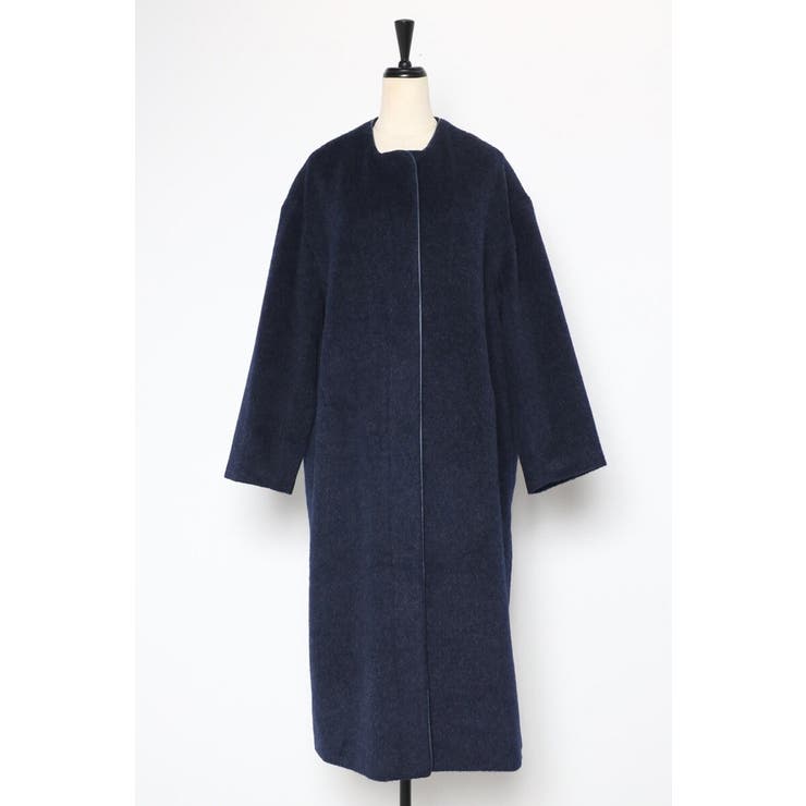 パイピングシャギーロングコート 88-004297[品番：BLEW0008750