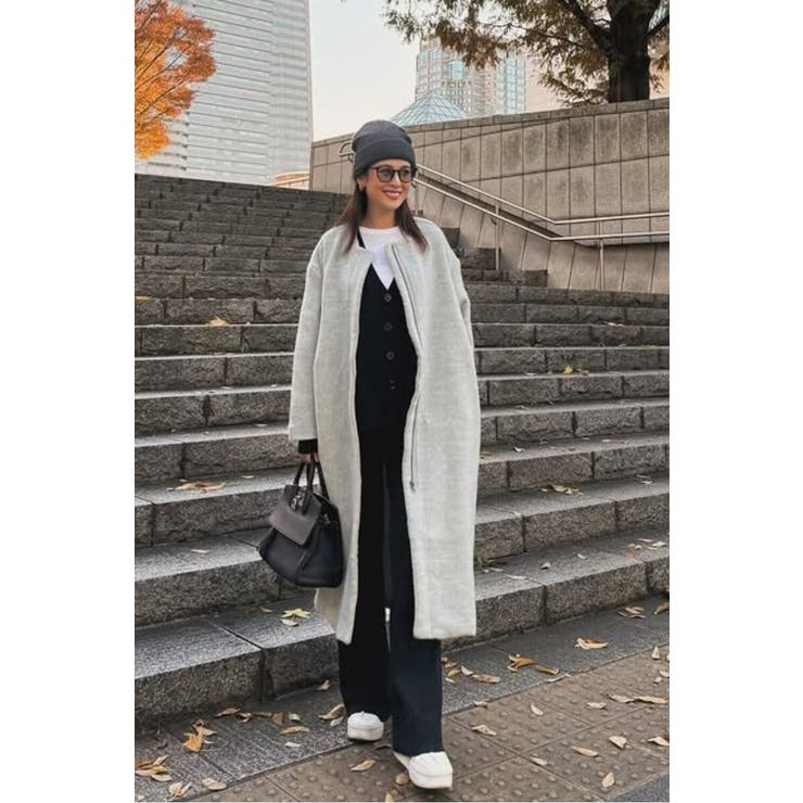 パイピングシャギーロングコート 88-004297 | BONJOUR SAGAN | 詳細画像46 