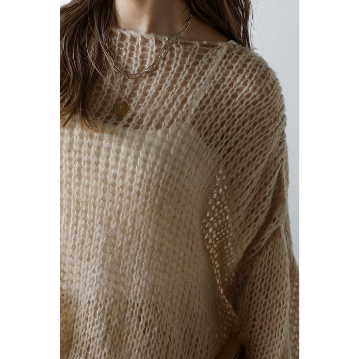 モヘアタッチローゲージシアーニット 88-004311 | BONJOUR SAGAN | 詳細画像8 