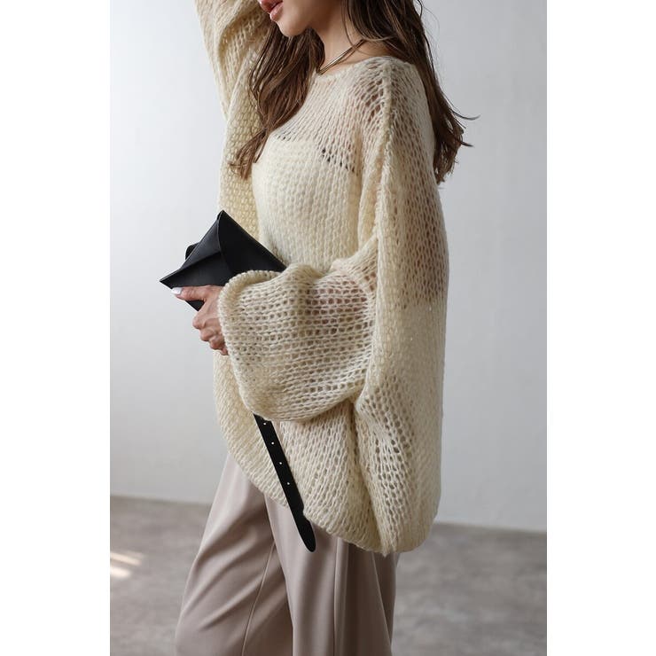 モヘアタッチローゲージシアーニット 88-004311 | BONJOUR SAGAN | 詳細画像10 