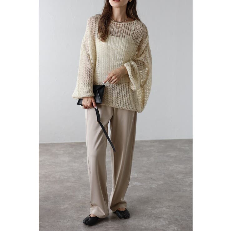 モヘアタッチローゲージシアーニット 88-004311 | BONJOUR SAGAN | 詳細画像12 