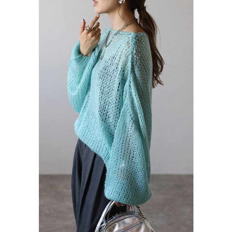 モヘアタッチローゲージシアーニット 88-004311 | BONJOUR SAGAN | 詳細画像16 