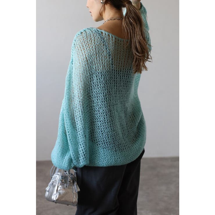 モヘアタッチローゲージシアーニット 88-004311 | BONJOUR SAGAN | 詳細画像17 