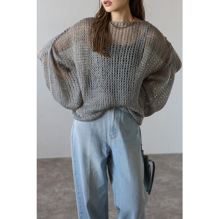 モヘアタッチローゲージシアーニット 88-004311 | BONJOUR SAGAN | 詳細画像22 