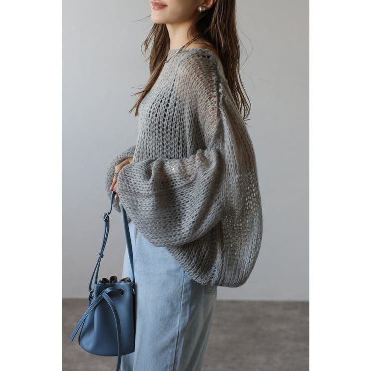 モヘアタッチローゲージシアーニット 88-004311 | BONJOUR SAGAN | 詳細画像23 