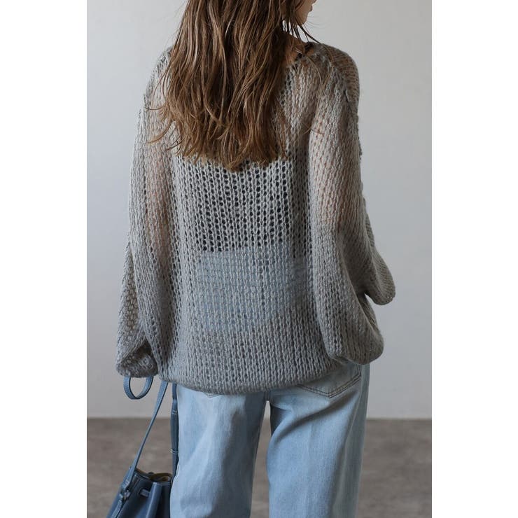 モヘアタッチローゲージシアーニット 88-004311 | BONJOUR SAGAN | 詳細画像24 