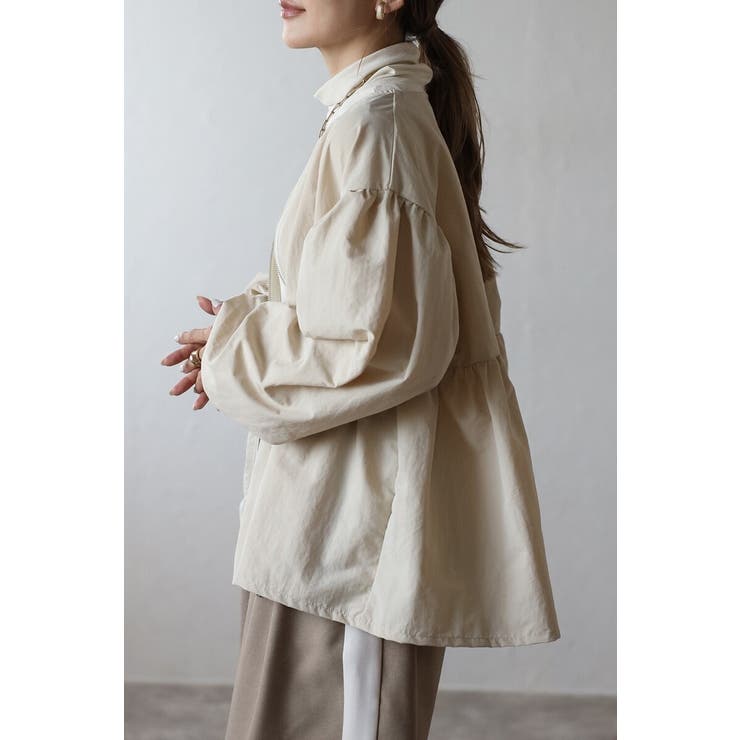 ぺプラムジップナイロンブラウス 88-004315 | BONJOUR SAGAN | 詳細画像7 