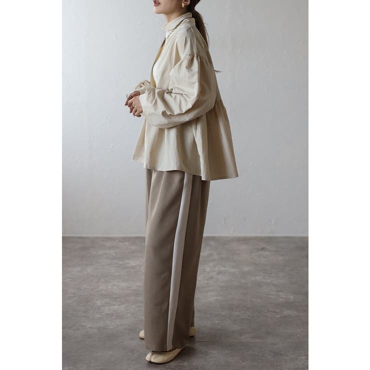 ぺプラムジップナイロンブラウス 88-004315 | BONJOUR SAGAN | 詳細画像8 