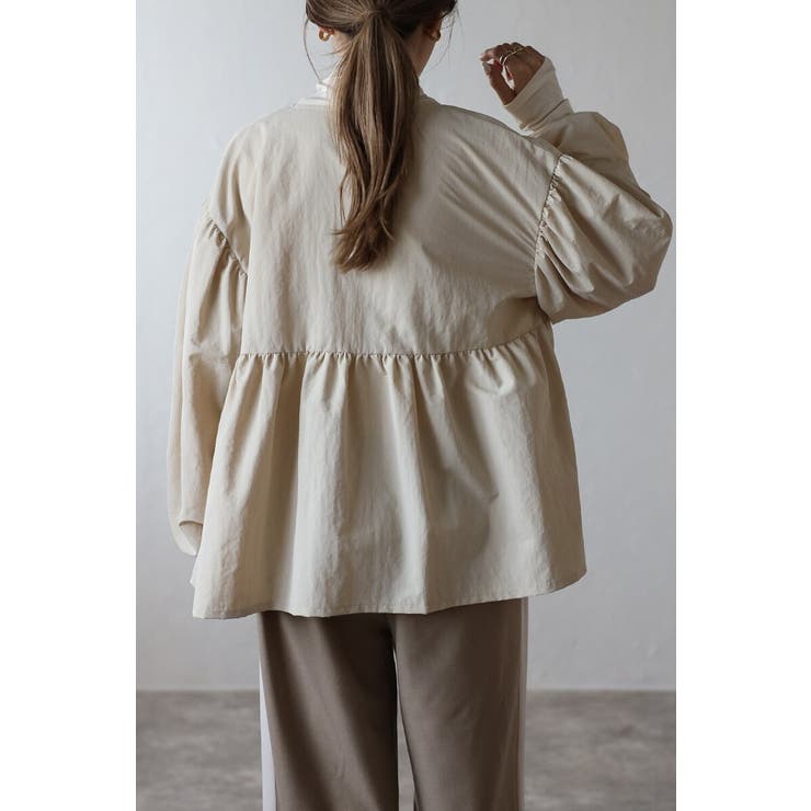 ぺプラムジップナイロンブラウス 88-004315 | BONJOUR SAGAN | 詳細画像9 