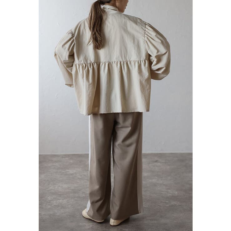 ぺプラムジップナイロンブラウス 88-004315 | BONJOUR SAGAN | 詳細画像10 