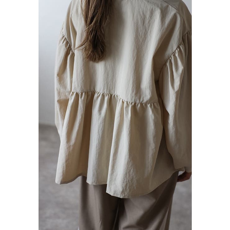 ぺプラムジップナイロンブラウス 88-004315 | BONJOUR SAGAN | 詳細画像14 