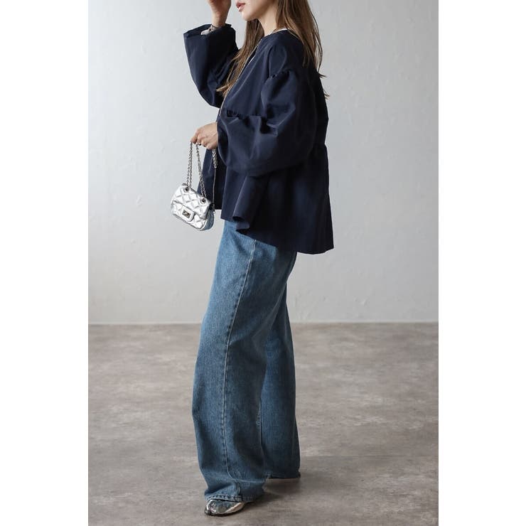 ぺプラムジップナイロンブラウス 88-004315 | BONJOUR SAGAN | 詳細画像25 