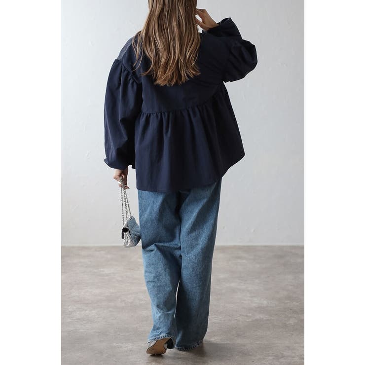 ぺプラムジップナイロンブラウス 88-004315 | BONJOUR SAGAN | 詳細画像27 