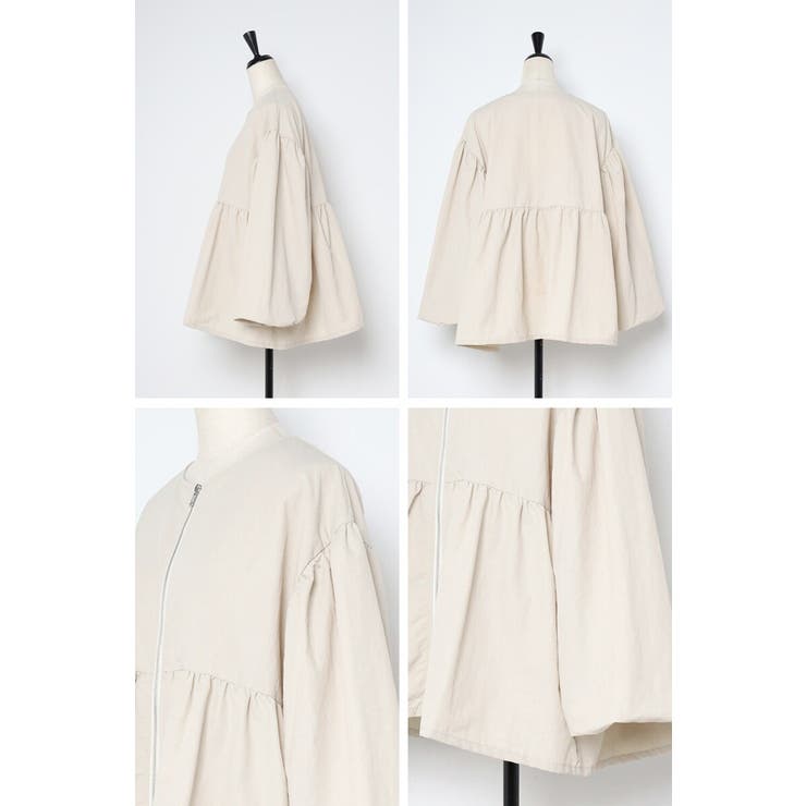 ぺプラムジップナイロンブラウス 88-004315 | BONJOUR SAGAN | 詳細画像29 