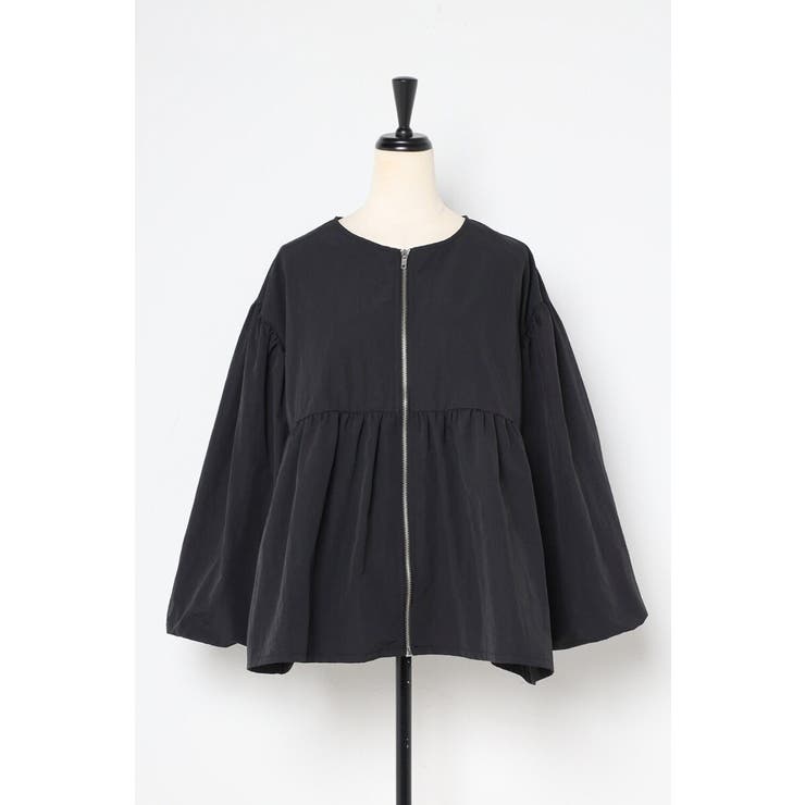 ぺプラムジップナイロンブラウス 88-004315 | BONJOUR SAGAN | 詳細画像31 