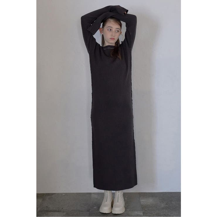 DARK-GRAY | stitch back open | BONJOUR SAGAN