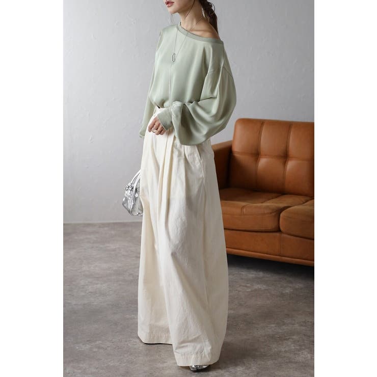 サテンロングスリーブTシャツ 88-004345 | BONJOUR SAGAN | 詳細画像4 