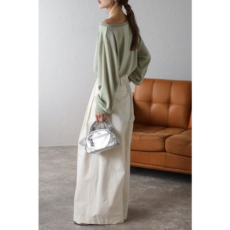 サテンロングスリーブTシャツ 88-004345 | BONJOUR SAGAN | 詳細画像6 