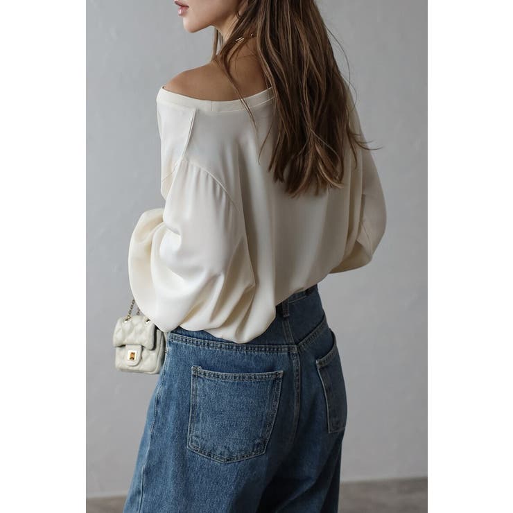 サテンロングスリーブTシャツ 88-004345 | BONJOUR SAGAN | 詳細画像10 