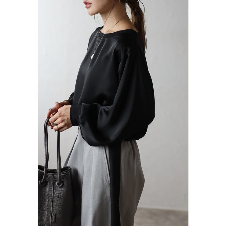 サテンロングスリーブTシャツ 88-004345 | BONJOUR SAGAN | 詳細画像17 