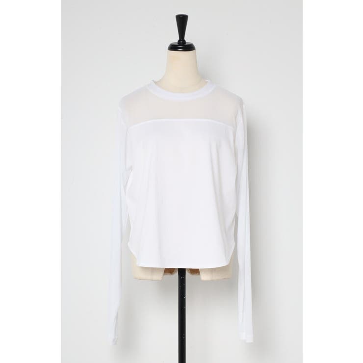 チュール切り替えロングスリーブTシャツ 88-004346 | BONJOUR SAGAN | 詳細画像19 