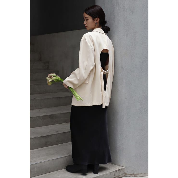 IVORY | back open tailored | BONJOUR SAGAN