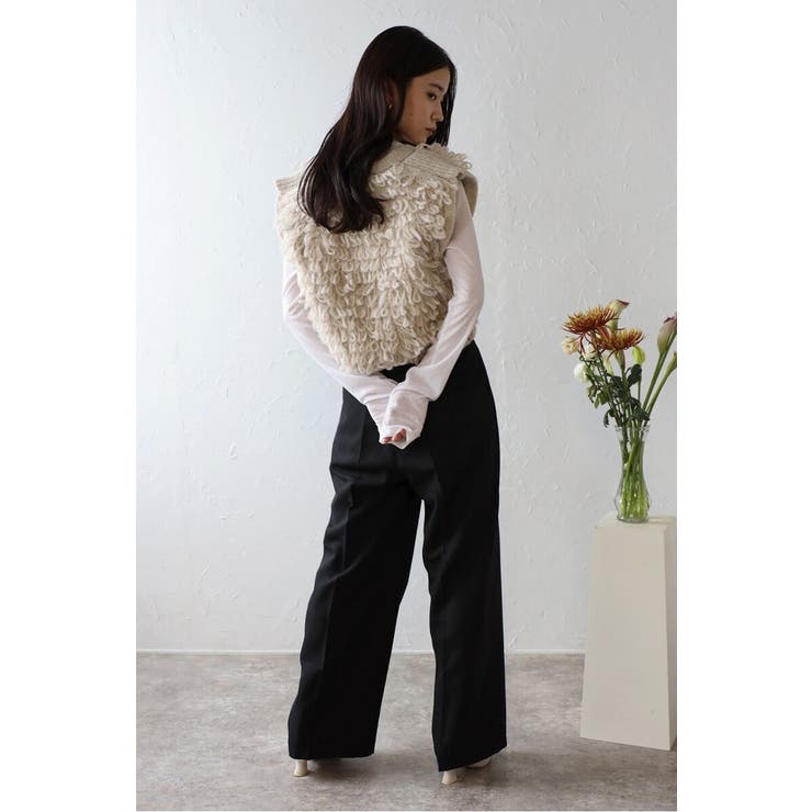 loop knitting vest | BONJOUR SAGAN | 詳細画像6 