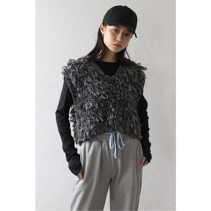 loop knitting vest | BONJOUR SAGAN | 詳細画像13 