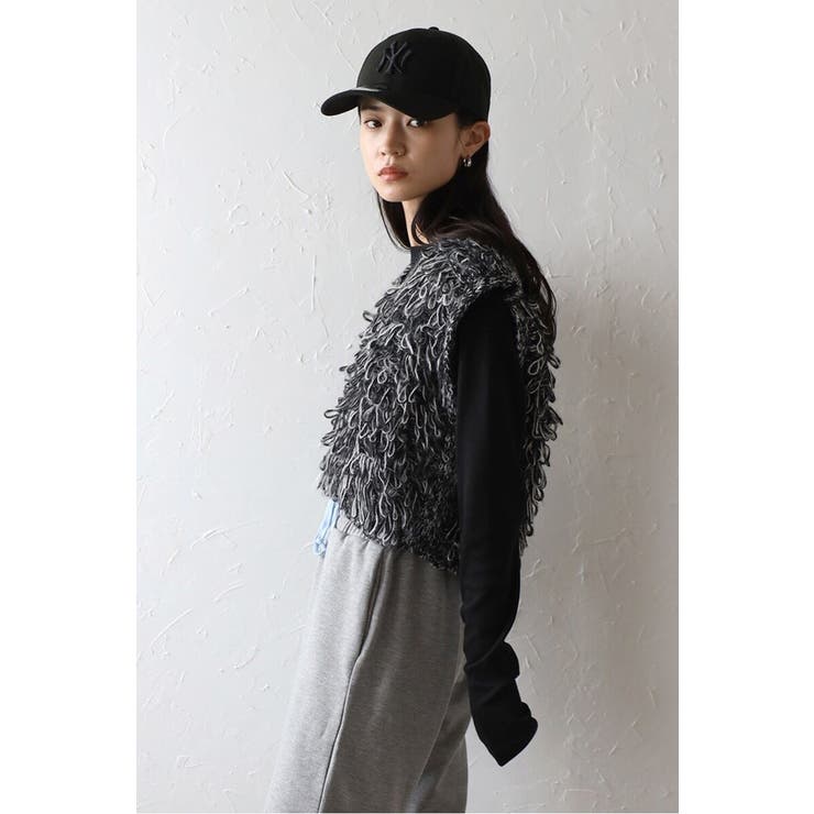 loop knitting vest | BONJOUR SAGAN | 詳細画像16 