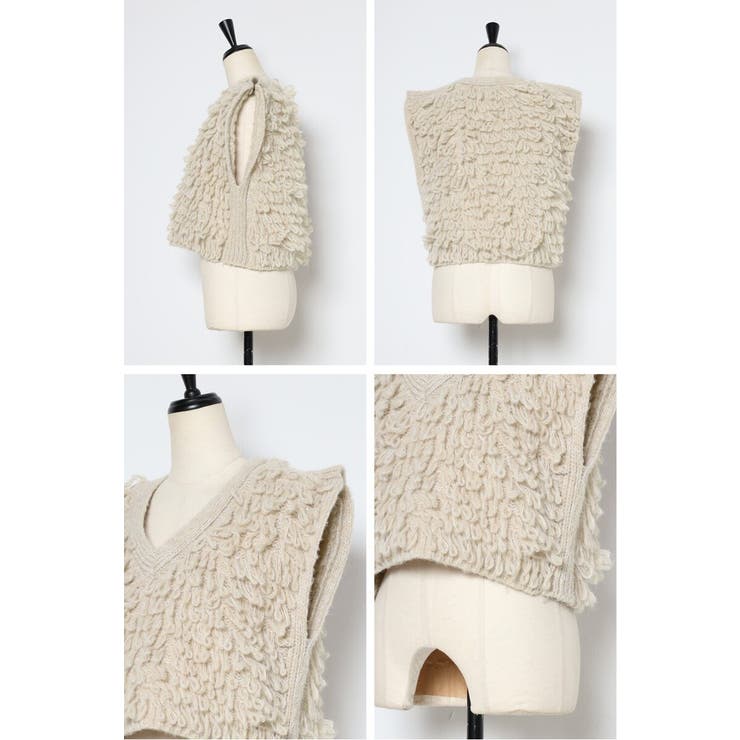 loop knitting vest | BONJOUR SAGAN | 詳細画像21 