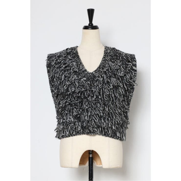 loop knitting vest | BONJOUR SAGAN | 詳細画像23 