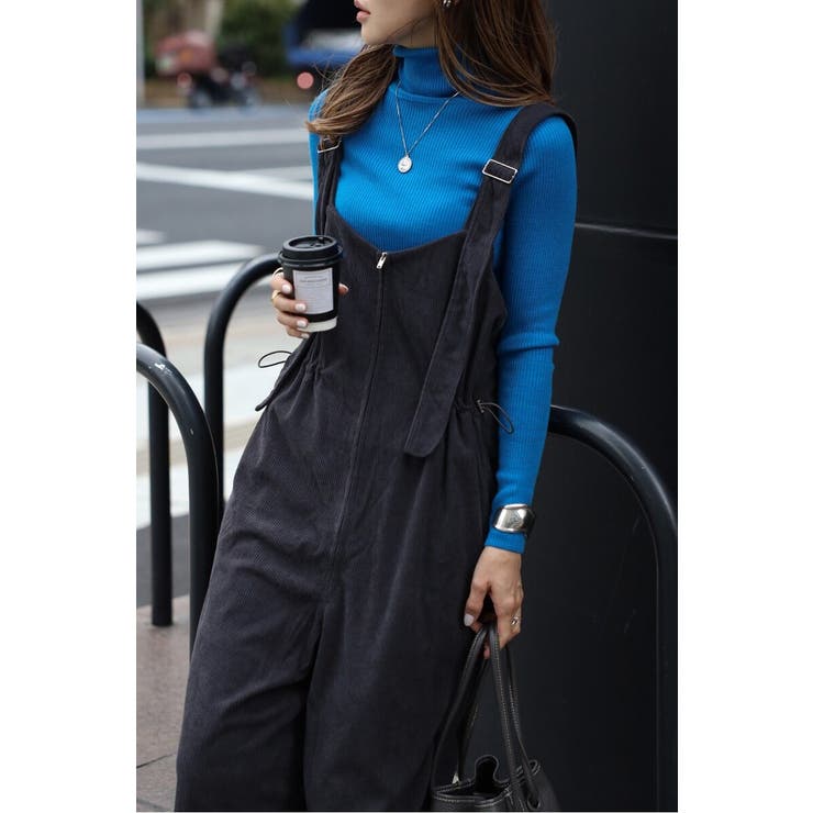 フロントジップコーデュロイオールインワン 88-004353 | BONJOUR SAGAN | 詳細画像5 