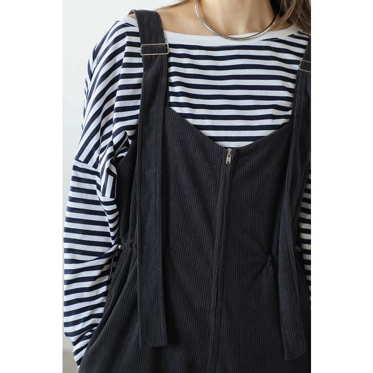 フロントジップコーデュロイオールインワン 88-004353 | BONJOUR SAGAN | 詳細画像16 