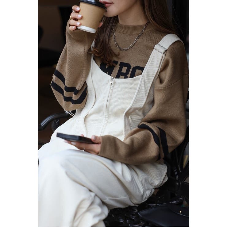 フロントジップコーデュロイオールインワン 88-004353 | BONJOUR SAGAN | 詳細画像24 