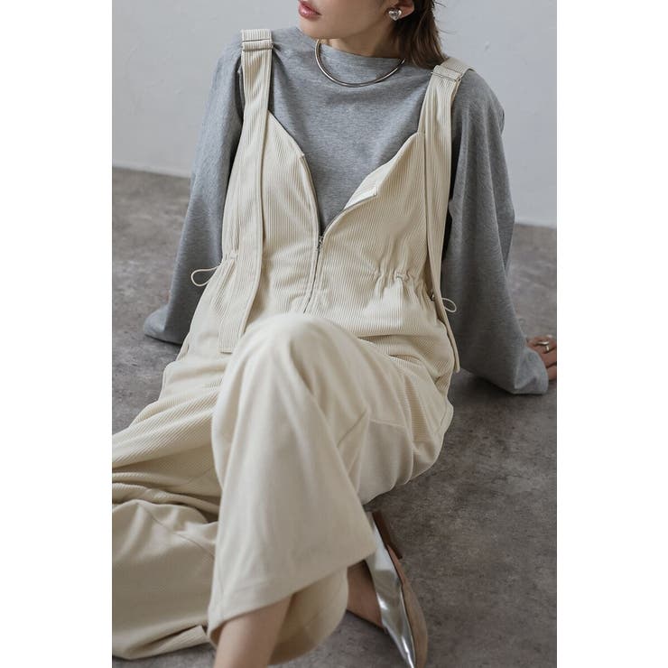 フロントジップコーデュロイオールインワン 88-004353 | BONJOUR SAGAN | 詳細画像25 