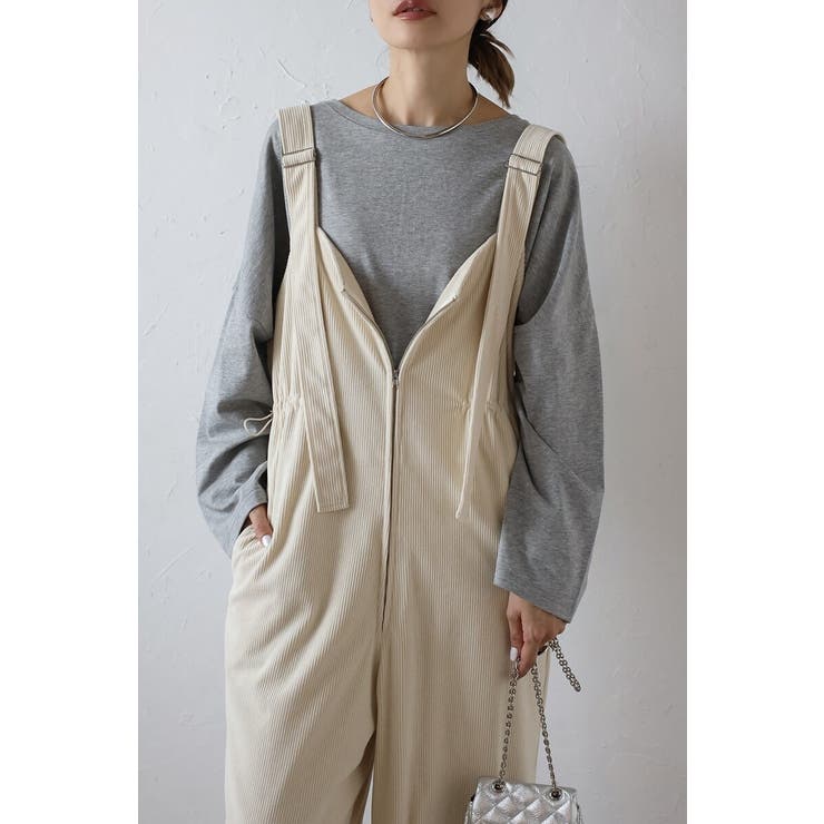 フロントジップコーデュロイオールインワン 88-004353 | BONJOUR SAGAN | 詳細画像27 