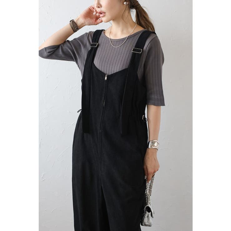 フロントジップコーデュロイオールインワン 88-004353 | BONJOUR SAGAN | 詳細画像38 