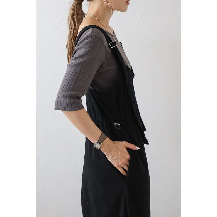 フロントジップコーデュロイオールインワン 88-004353 | BONJOUR SAGAN | 詳細画像40 