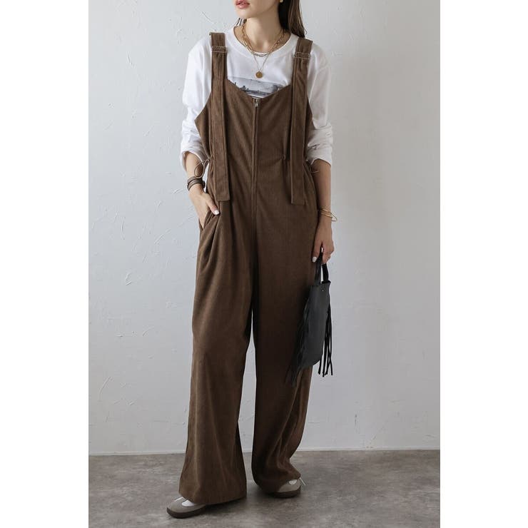 フロントジップコーデュロイオールインワン 88-004353 | BONJOUR SAGAN | 詳細画像43 