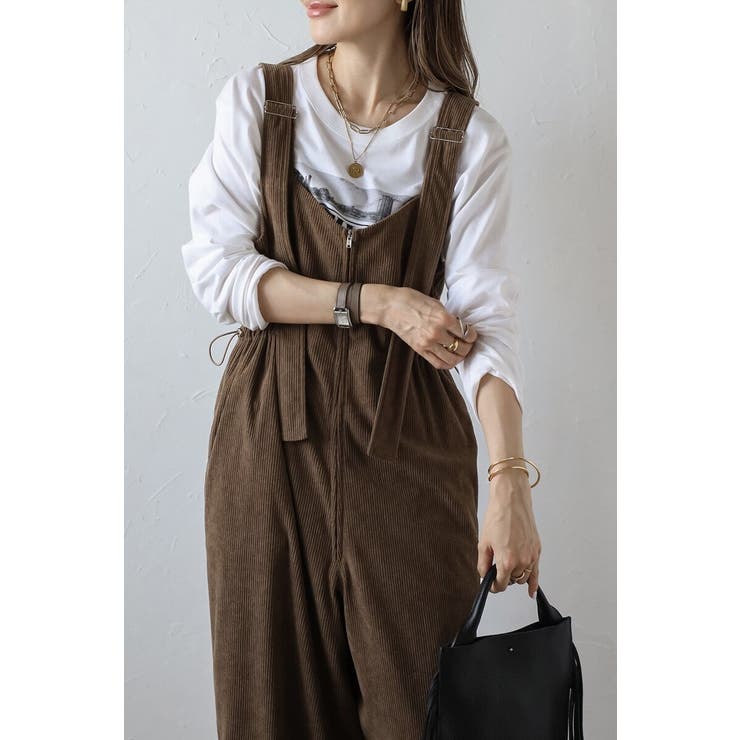 フロントジップコーデュロイオールインワン 88-004353 | BONJOUR SAGAN | 詳細画像44 