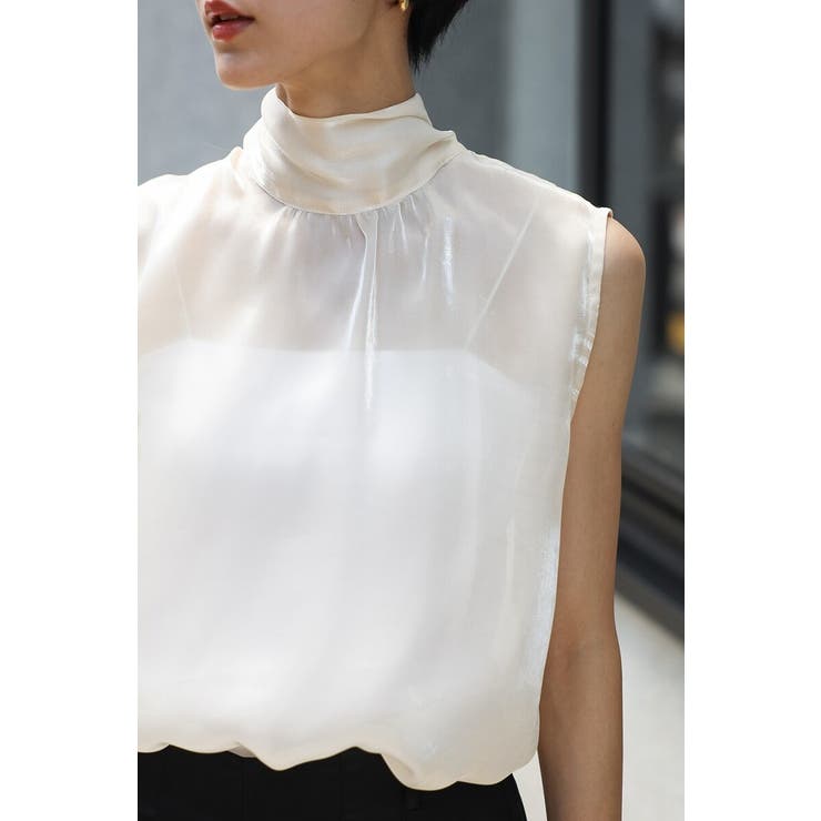 2WAYリボンオーガンジブラウス×サテンタックワイドパンツセットアップ 88 0… | BONJOUR SAGAN | 詳細画像27 